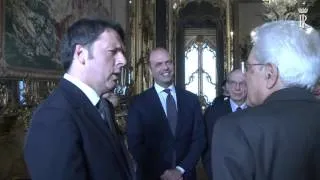 Mattarella incontra il Presidente del Consiglio e altri membri del Governo