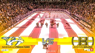 Nashville Predators vs Boston Bruins 3/28/2023 NHL 23 Gameplay