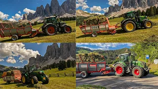 Heuernte 2023 auf der Alm 🏔️🚜  |  Fendt | John Deere | Aebi | Gruber ProAlp, Pöttinger Boss