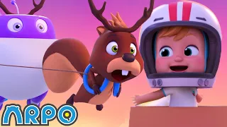 Christmas Flight | Baby Daniel and ARPO The Robot | Funny Cartoons for Kids
