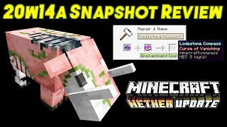 Minecraft 20w14a Snapshot Review | New Mob Zoglin, Vanishing Compasses and Piston Changes