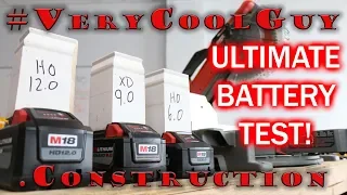 Milwaukee M18 Batteries - Battery Comparison Test 6.0 VS 9.0 VS 12.0