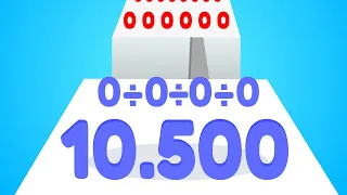 NUMBER MASTER — INFINITY RUN: 10500 /vs/ ZEROs On Level (Merge, Math, Gameplay)