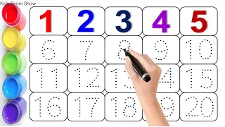 123 numbers, Learn to count, one two three, 1 to 100 counting,1 to 20 alphabet a to z, abc - 04