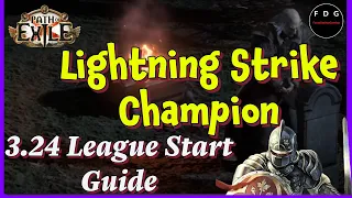 Champion Lightning Strike My League Starter for 3.24 Necropolis League Path of Exile