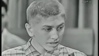 Bobby Fischer on the game show "I've Got A Secret", March 26, 1958.
