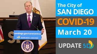 March 20, 2020 City of San Diego COVID-19 Update