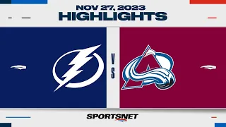 NHL Highlights | Lightning vs. Avalanche - November 27, 2023