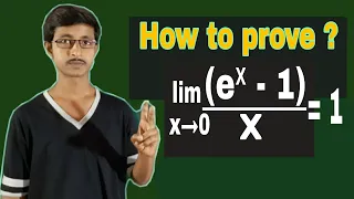 How to prove lim x→0 (eˣ - 1)/x = 1 ? | Limit | Math |