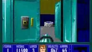 PC - Wolfenstein 3D - E2M1 100% Video