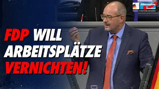 FDP will Arbeitsplätze vernichten! - Uwe Witt - AfD-Fraktion im Bundestag