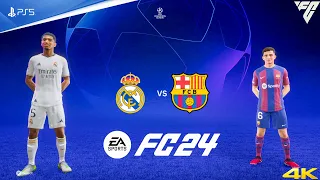 EA Sports FC 24 - Real Madrid Vs Barcelona - UCL 23/24 | PS5™ [4K60] Next Gen