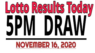 Swertres Result Today 5PM DRAW November 16 2020 2D STL| swertres hearing today