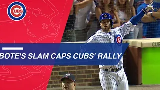 David Bote hits a walk-off grand slam to rally Cubs past Nats