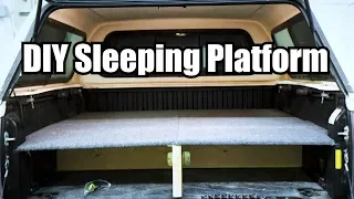 Quick and Easy DIY Truck Bed Sleeping Platform