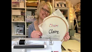 Free Machine Embroidered Lettering Made Easy