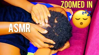 ASMR ALL ZOOMED IN SCALP INSPECTION WITH FINGER