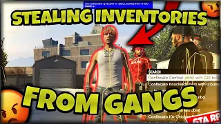 STEALING INVENTORIES FROM GANGS ON GANG SERVERS (GTA 5 RP)