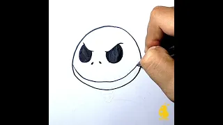 How to Draw Jack Skellington #Shorts