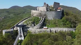 Deva Fortress Eric Clark Flyaway by DRONE!  Neat!! - Deva Romania - ECTV