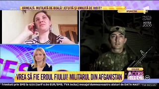 Emoționant! Cu arma în mână, din Afganistan, caporalul Vasile Mihalcia plânge pentru copilul său