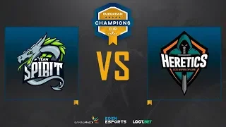 [RU] Spirit vs Heretics | Map 1: Nuke | Group B decider | European Champions Cup