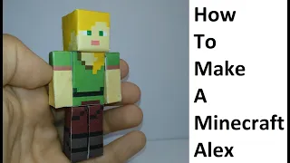 How to make a paper Alex ( Minecraft ) Papercraft toy. Easy to make. Papercraft Minecraft