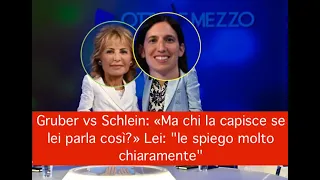 Gruber vs Schlein: «Ma chi la capisce se lei parla così?» Lei: "le spiego molto chiaramente"