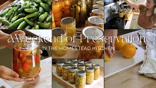 A Weekend of Preservation in the Homestead Kitchen | Waterbath Canning | #everybitcountschallenge