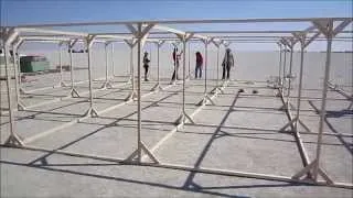 Burning Man 2012 - Syncytium Maze - The Build