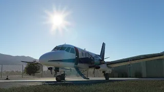 From Albury to Mount Beauty, Australia in the updated EMB 110 Bandeirante in Flight Simulator