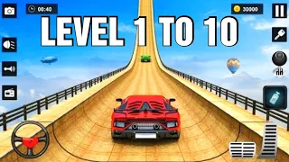 Ramp Car Racing - Car Racing 3D - Android Gameplay Level 1to10