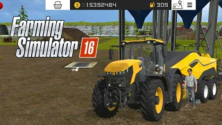 New Holland Baler With JCB Tractor In Fs16 | Fs16 Gameplay | Timelapse |