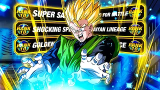 AMAZING F2P POWER! LEVEL 10 LINKS 100% RAINBOW STAR STR SSJ2 GREAT SAIYAMAN! (DBZ: Dokkan Battle)