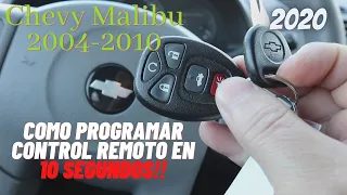 2004-2010 CHEVY MALIBU Como programar tu control remoto/how to program control remote.