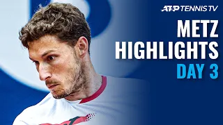 Murray Takes On Pospisil; Carreño Busta, Ymer & Pouille On Show | Metz 2021 Day 3 Highlights