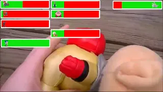 The Classic Mario Bros Final Battle with healthbars