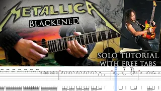 Metallica - Blackened guitar solo lesson (with tablatures and backing tracks)