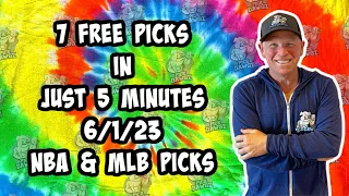 NBA, MLB Best Bets for Today Picks & Predictions Thursday 6/1/23 | 7 Picks in 5 Minutes