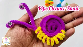 Pipe Cleaner Snail 🐌 | Easy Pipe Cleaner Crafts | Kids Crafts