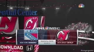 NHL 17 Gameplay - New York Rangers vs New Jersey Devils