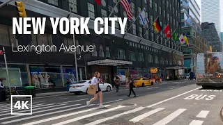 [4K] New York City 🗽 Summer Walk - Lexington Avenue [Jul. 2022]