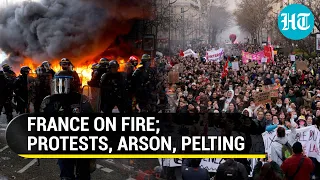 France burns again; Paris streets on fire, 100 cops injured | Macron unfazed over pension rage