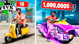 MOTO de $1 vs MOTO de $1,000,000 en GTA 5! 💵🏍️ (Mods)