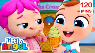 My Ice Cream Machine | LittleAngel | Nursery Rhymes & Cartoons for Kids | Moonbug
