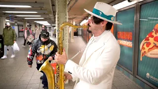 Beggin' by Måneskin - NYC SUBWAY Sax PERFORMANCE