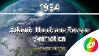 1954 Atlantic Hurricane Season Animation v.2