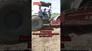 Road Roller||Compaction test by Vibro Roller||Hard Murum Compaction & Levelling process #shorts