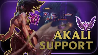 Master plays AKALI SUPPORT ?! - A to Z Support