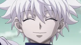 Killua hugging and patting Alluka (all scenes)